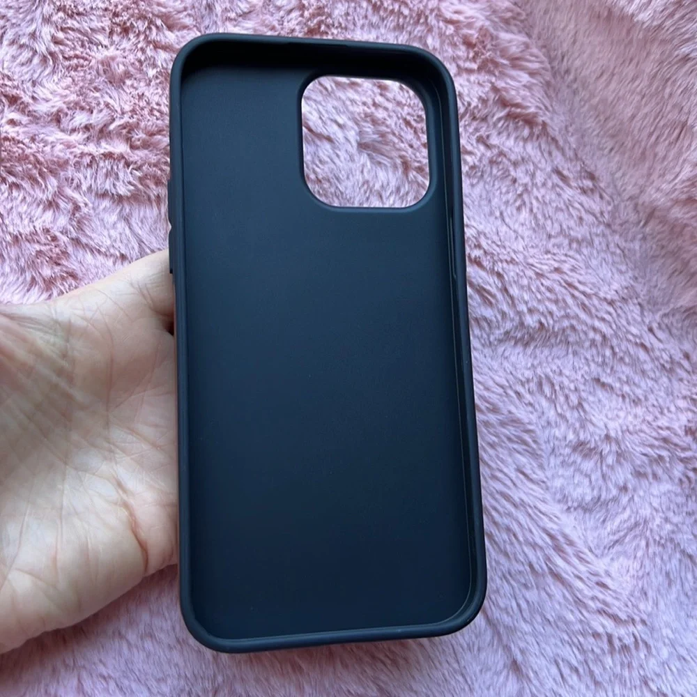 For iPhone 14 leather phone case with elegant stitching with cc pocket holder